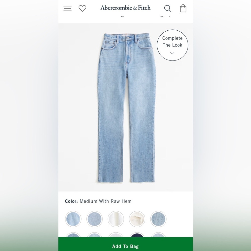 Abercrombie Ankle Straight Jeans